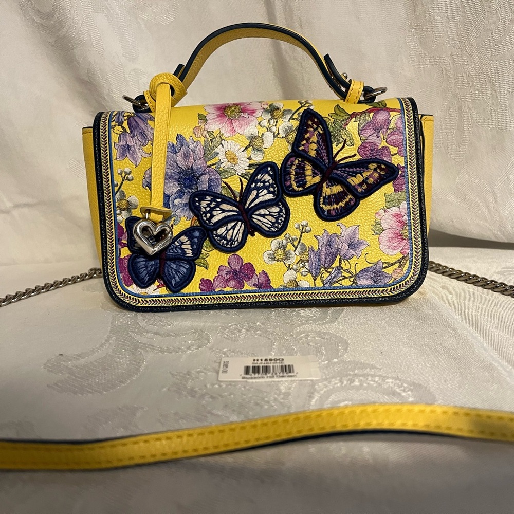 Brighton leather Sunshine Blossom Hill Garden colorful handbag